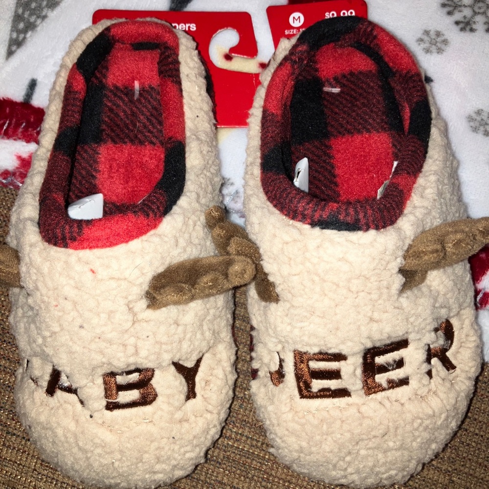 Baby deer kids slippers